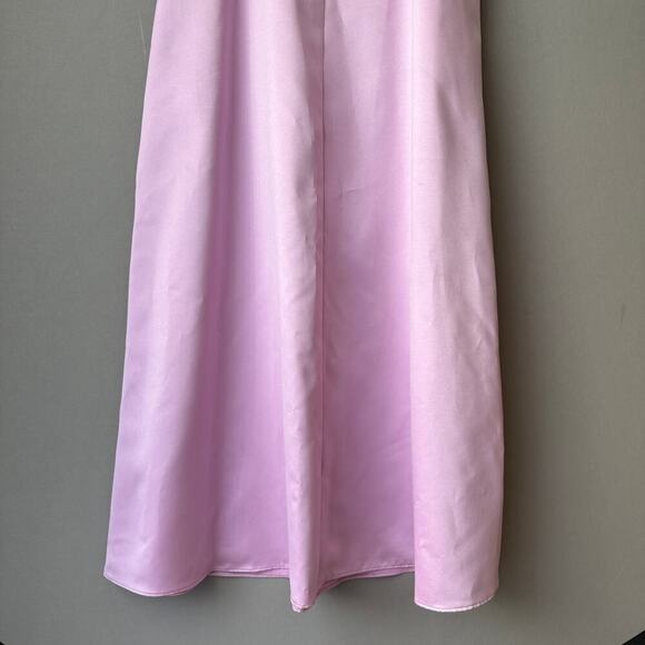 Nicole Miller sz 12 Pink spaghetti strap formal gown dress - Picture 10 of 10